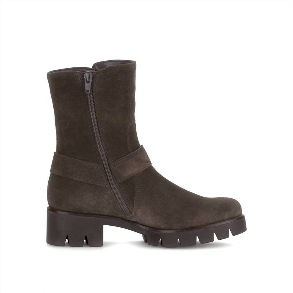 NEW GABOR women's biker boots in english brown